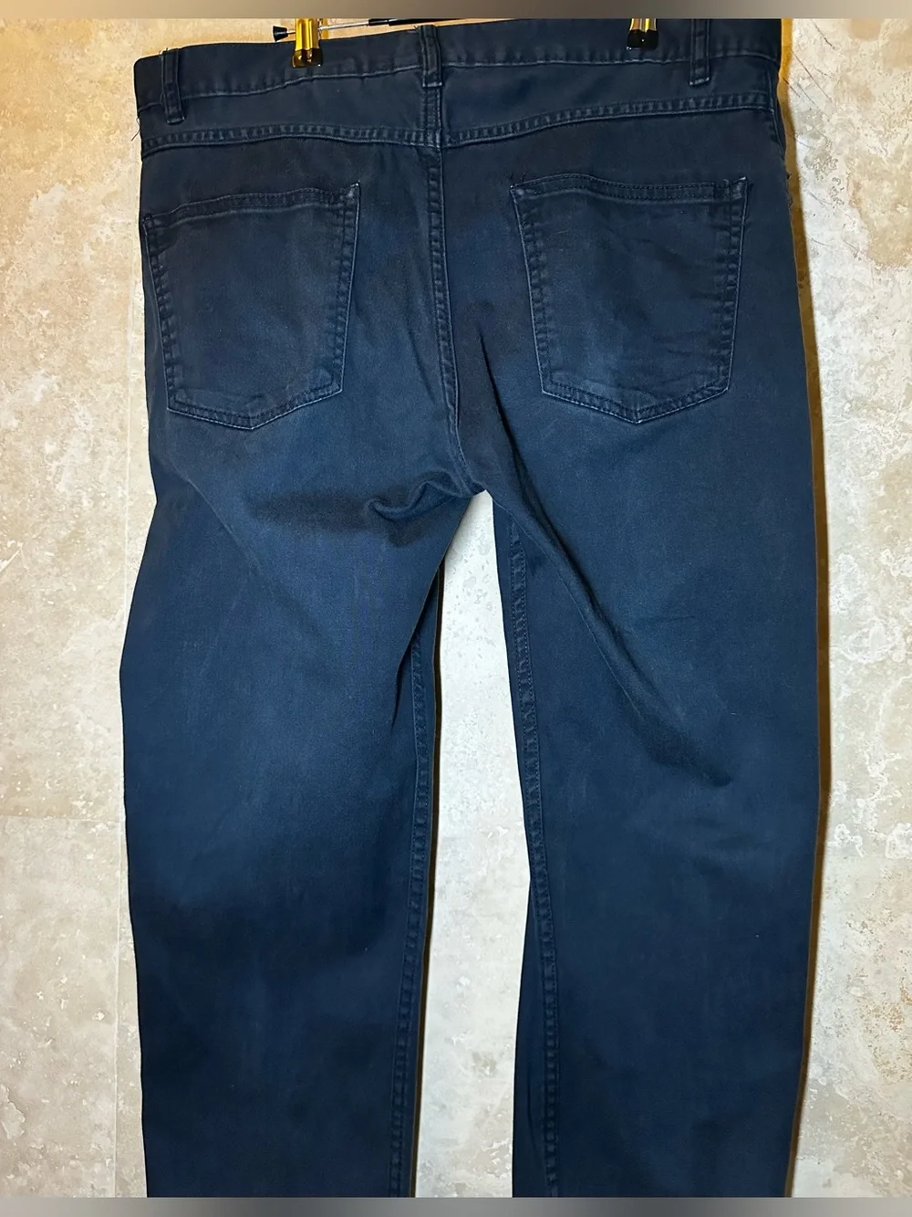 H&M (34x31 actual) Men’s Dark Blue Pants with Slim Straight Fit